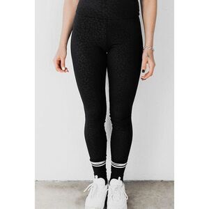 Celestial Bodiez OG Ultra High Rise Leggings in Black Panther Leopard Size Small